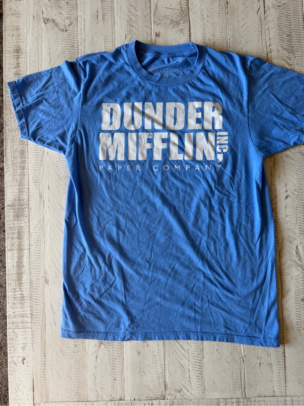 The Office Dunder Mifflin Blue Graphic Short Sleeve Tee